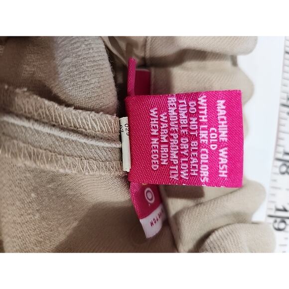 Liz Lange Maternity Casual Pants Wide Leg Straight Tan Size 8 - Picture 4 of 8